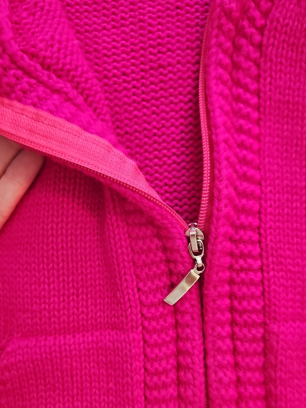 Vintage Burberry London Hot Pink Cotton Plaid Hooded Zip Sweater M, Heritage - Picture 12 of 15